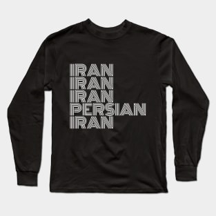 Iran - Persian (iran) design Long Sleeve T-Shirt